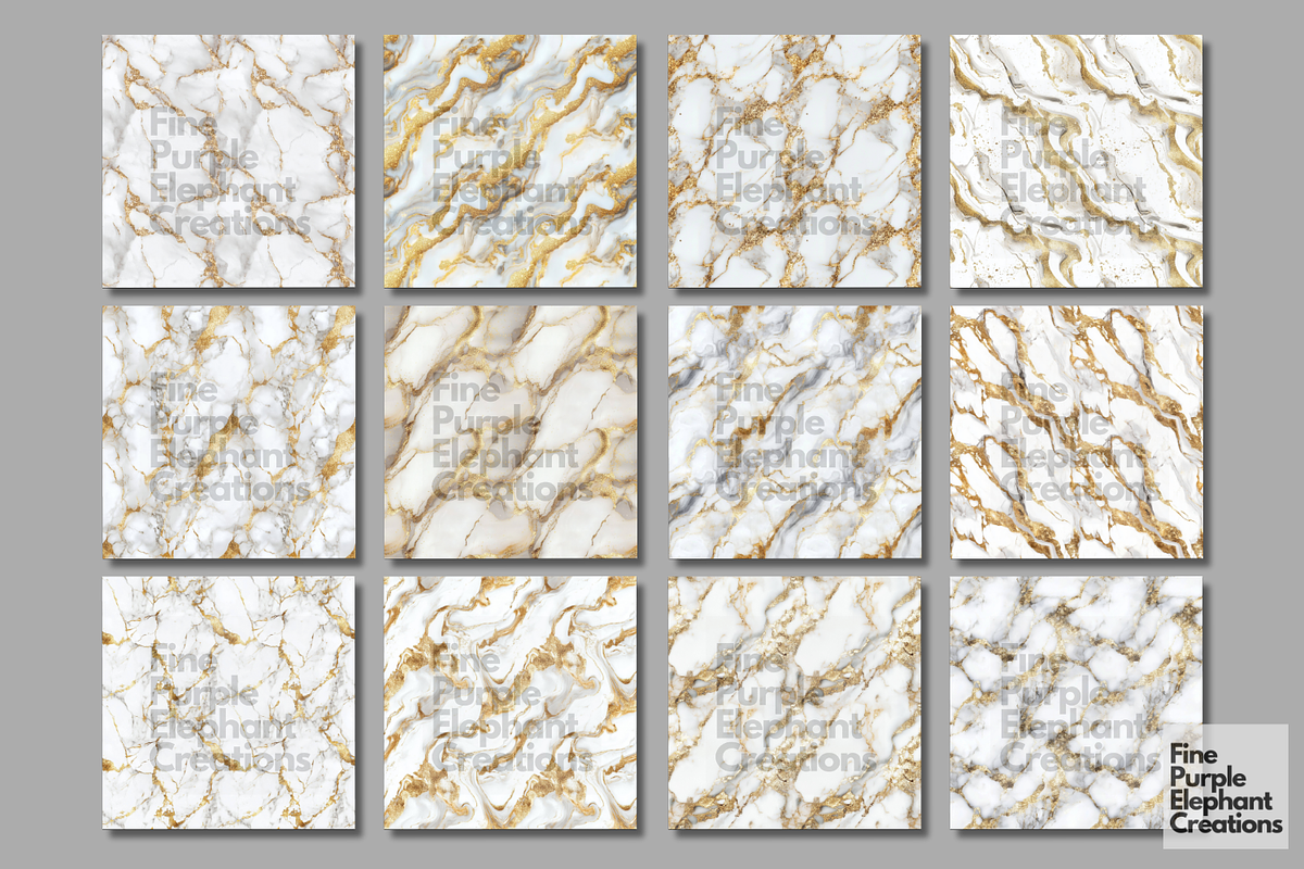 White Gold Marble Texture Granite, a Pattern Graphic by Fine Purple Elephant (Photo 5 of 5)
