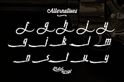 Pistol Script Font, a Script Font by Alphabet Agency (Thumbnail 7 of 11)