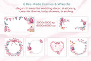 Romantic Watercolor Clipart set, a Decorative Illustration by WatercolorElena (Thumbnail 6 of 11)