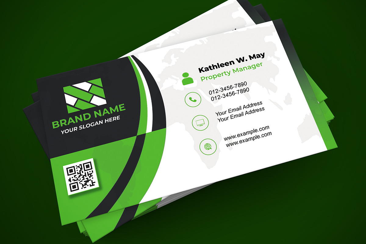 Corporate Realtor Card PSD preview 2