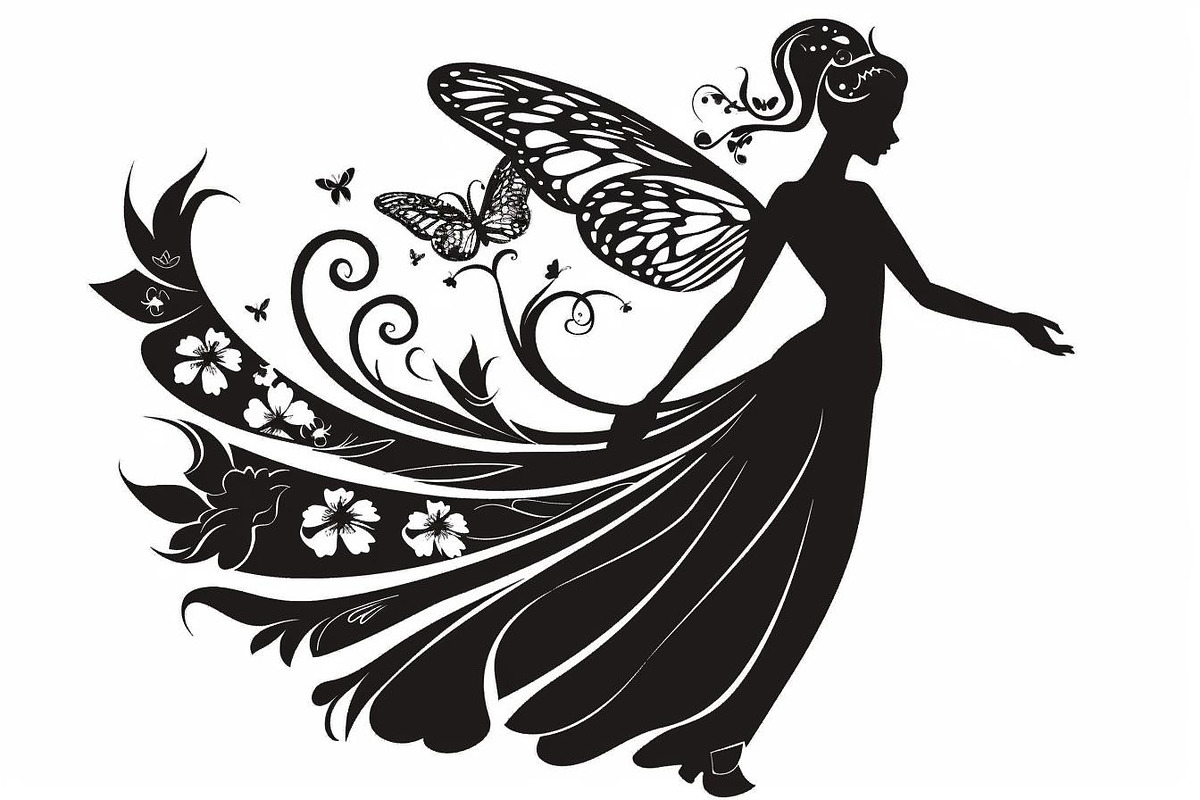 Silhouette of a fairy with delicate, an Illustration by Amazin_art (Photo 9 of 13)