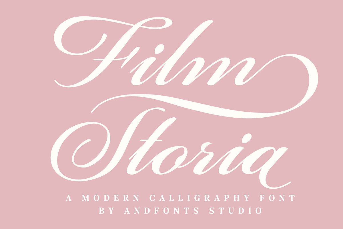 Film Storia, Calligraphy Font, a Script Font by Andfonts (Photo 1 of 8)