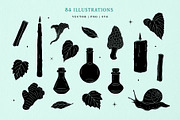 Mystic Garden Vector Illustrations, a Seasonal Illustration by rouxsupplyco (Thumbnail 6 of 11)