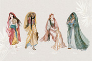 Odalisque - Watercolor Harem Creator, a Decorative Illustration by Kaleriia (Thumbnail 4 of 13)