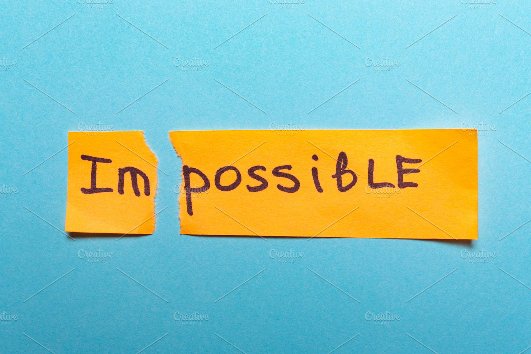 The word impossible is written on ye, an Arts & Entertainment Photo by KulT design