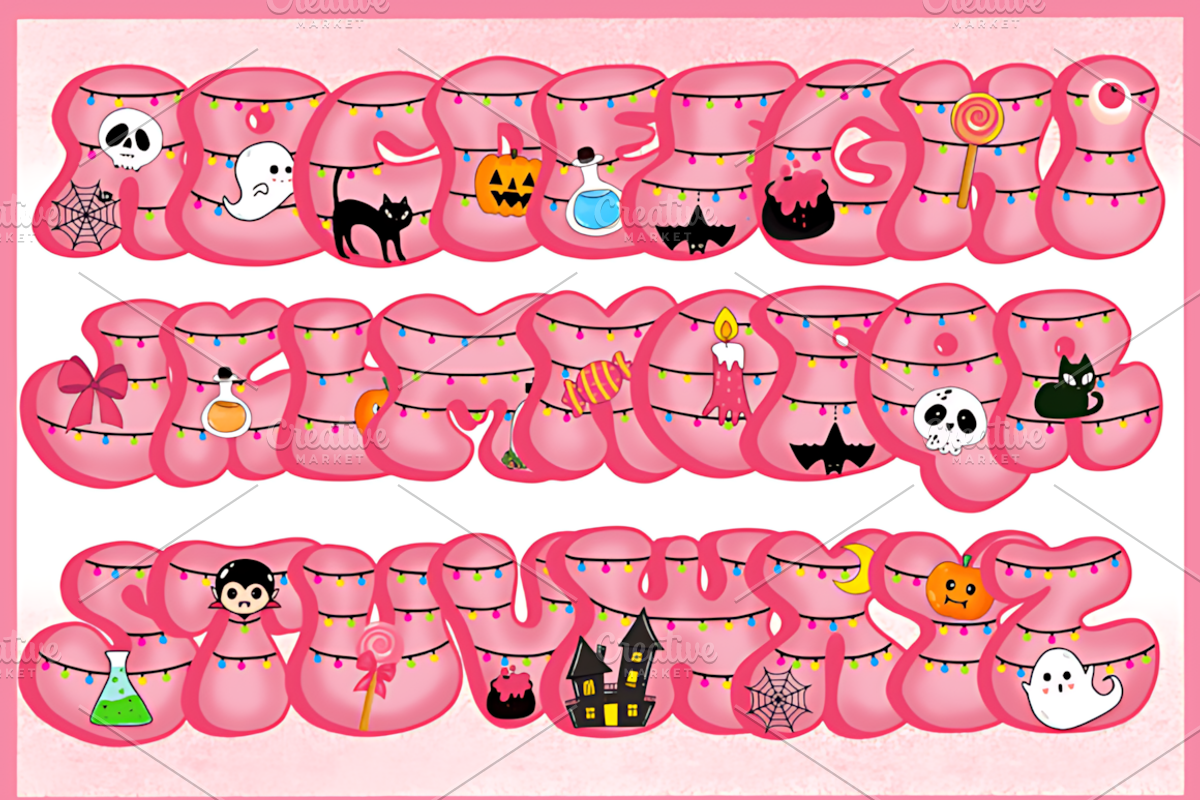 Halloween Font, a Handwritten Font by Coco Bloom (Photo 4 of 9)
