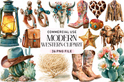 Western Clipart Bundle, a Seasonal Illustration by Daily.Designs (Thumbnail 1 of 4)