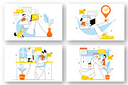 10 Home Remote Working Setup, a Finance Illustration by denayunebgt (Thumbnail 2 of 4)
