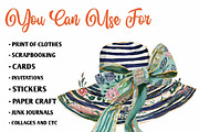 Preppy Coastal Clipart Png, a Seasonal Illustration by CreationArt (Thumbnail 5 of 7)