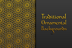 10 Traditional Backgrounds Set