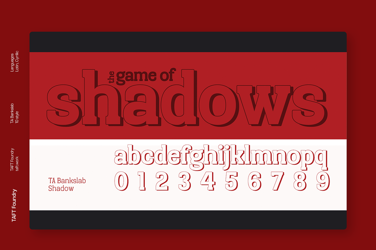 TA Bankslab Art Nouveau, a Slab Serif Font by TAFT Foundry (Photo 9 of 10)