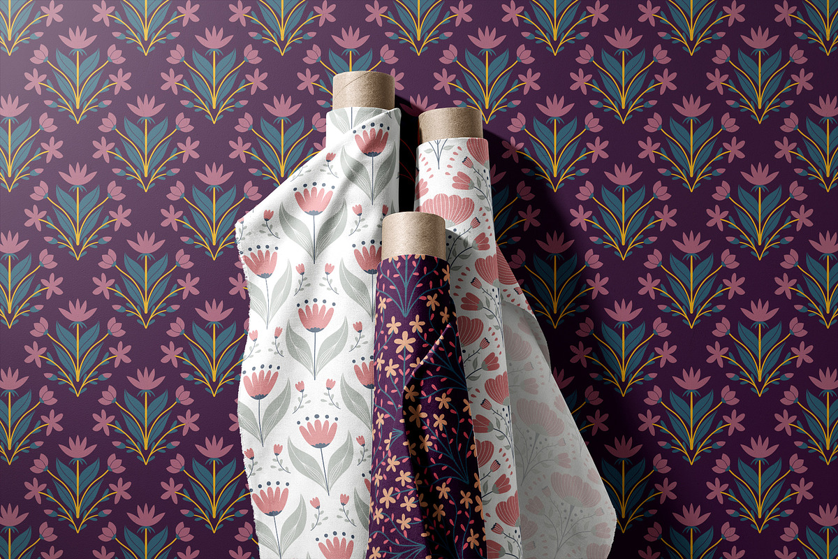 Bohemian Floral Pattern Collection, a Graphic by Asya Melkonyan Patterns (Photo 6 of 15)