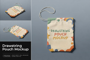 Drawstring Pouch Mockup, a Product Mockup by Pitchlook.Studio