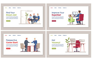 HR Agency Landing Pages Set