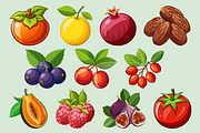 50 Fruit Illustration Pack, an Illustration by Riswan Ratta (Thumbnail 4 of 6)