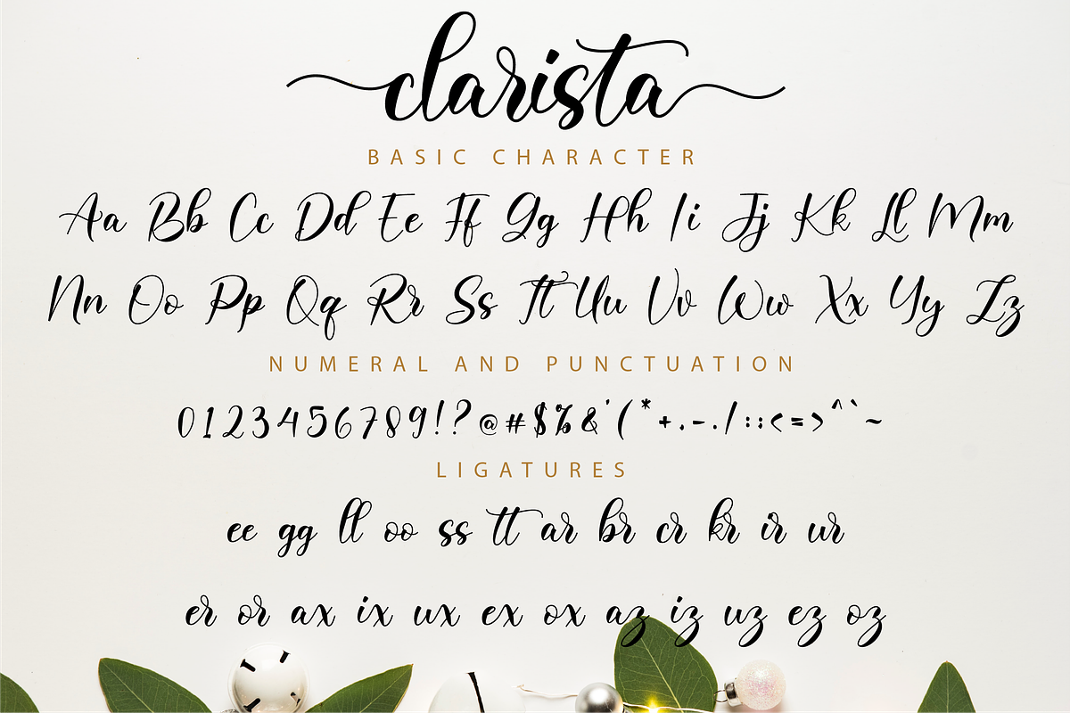 Clarista Script, a Script Font by Nissa Studio (Photo 11 of 12)