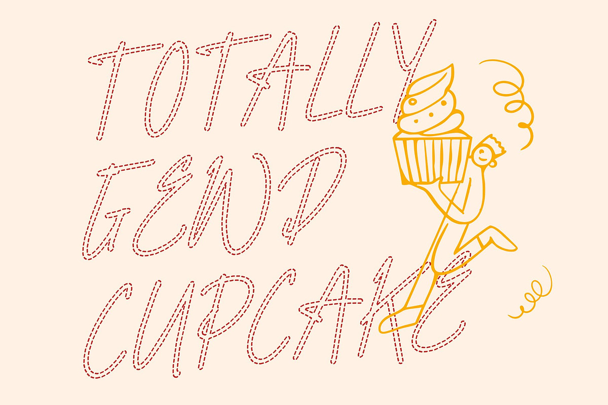 CS Valoria Dashed, a Script Font by Craft Supply Co. (Photo 4 of 8)