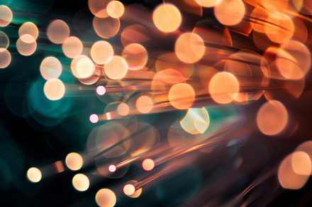 Blurry lights visible in various col, a Photo by Tanuart