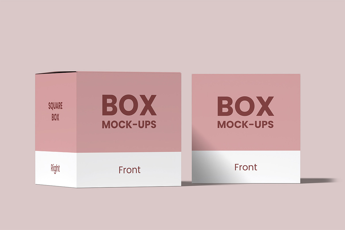Square Box Mockups | Packaging, a Packaging Mockup by Compositing Studio (Photo 13 of 20)