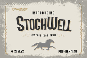 Stockwell Vintage Slab Serif Font