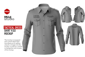 Tactical Dress Shirt V.03 Mockup