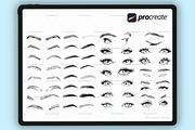 Character Portrait stamp Brushes, a Brush Add-On by Procreate Market (Thumbnail 8 of 14)