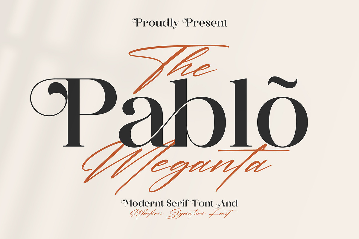 The Pablo Meganta Font Duo Typeface, a Serif Font by Storytype Studio (Photo 1 of 12)