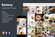 Eatery - Portfolio HTML5 Template, a HTML Template by ColorsThemes (Thumbnail 1 of 3)