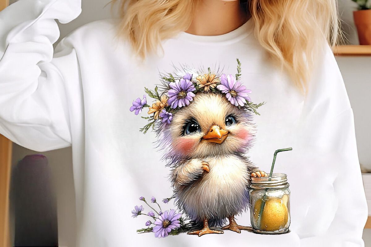 Summer Funny Chick Clipart, an Illustration by SinaCreation (Photo 9 of 10)