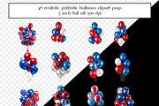Realistic Patriotic Balloons, an Object Graphic by AllTheKewtClipart (Thumbnail 3 of 10)