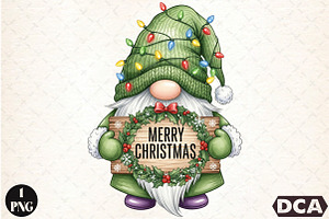 Merry Christmas Gnomes Png, an Illustration by DreamCafeArt