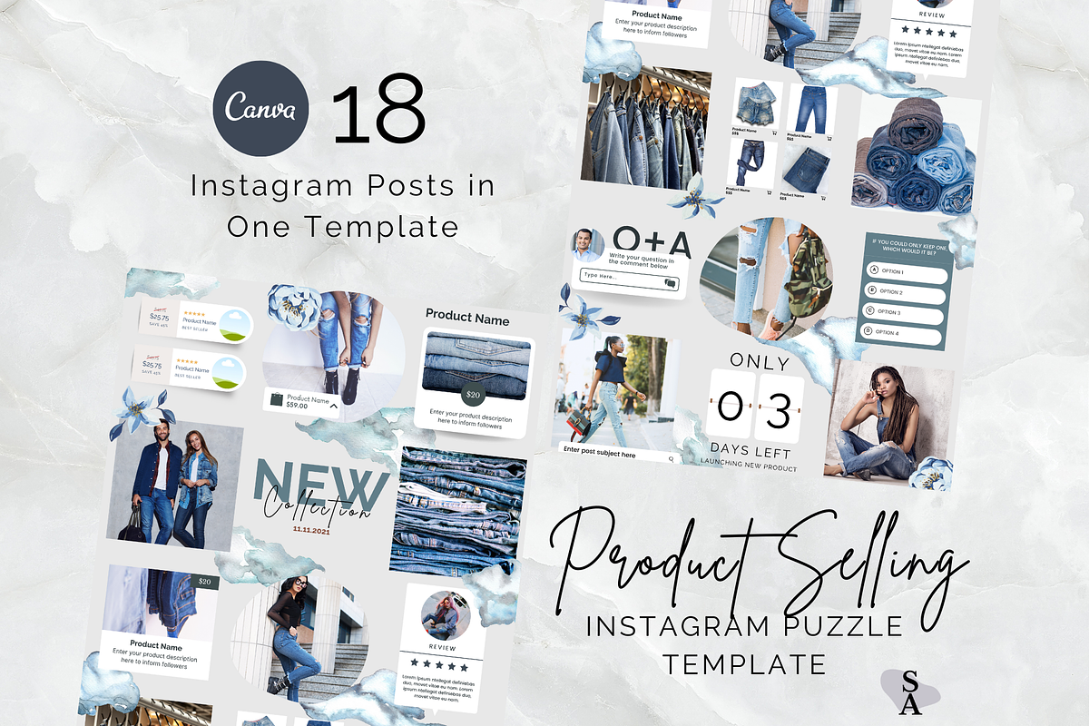 Product Instagram Puzzle Template, a Social Media Template by Social Assumptions (Photo 10 of 10)