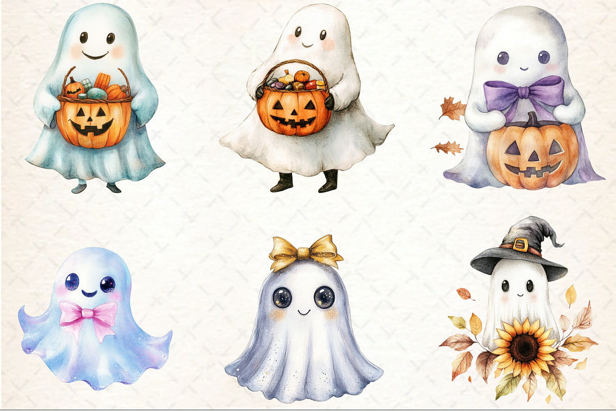 Cute Boo Halloween Sublimation, an Illustration by Rose Art (Photo 3 of 6)
