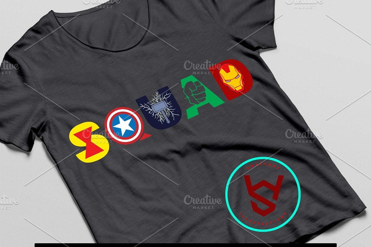 Avenger Superhero Squad Vector SVG, an Object Graphic by FancyDesignStudio (Photo 4 of 6)