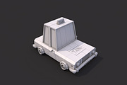 Low Poly Taxi Car, a Cars & Vehicle 3D Model by CreativeeArt (Thumbnail 6 of 8)