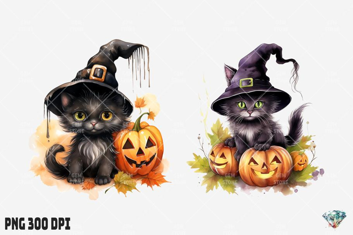 Halloween Black Cat, an Illustration by Gemstone (Photo 10 of 12)