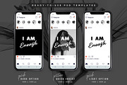 111 x Self-Love Quotes - B/W Edition, a Social Media Template by The Wedding Shop (Thumbnail 4 of 8)