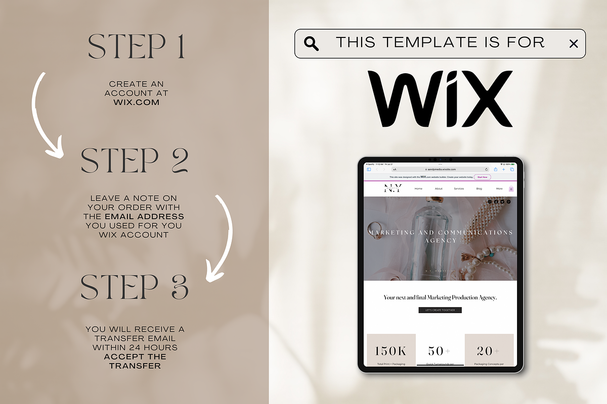 Wix Website Template for Marketing, a Wix Template by Cosmic Design (Photo 4 of 9)