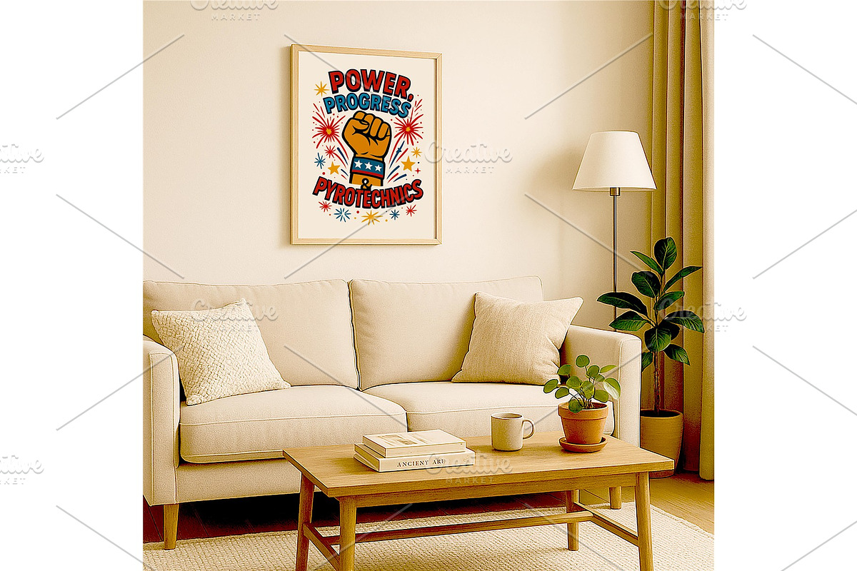 Power Progress Pyrotechnics Wall Art, a Background Graphic by LaseredNinja (Photo 7 of 7)