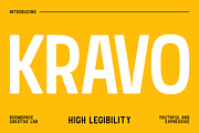 Kravo – Bold Condensed Sans for Head, a Sans Serif Font by roomspace creative lab (Thumbnail 1 of 12)