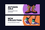 Modern shoes set, product cards, an Object Illustration by PaperTrident (Thumbnail 3 of 4)
