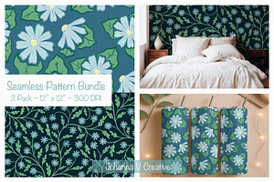 Spring Floral Seamless Designs