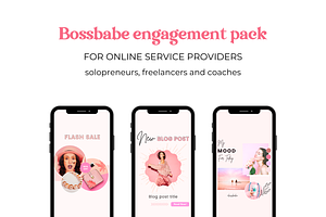 100 Instagram Bossbabe Canva Stories