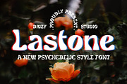 Lastone - Psychedelic Font, a Sans Serif Font by Drizy (Thumbnail 1 of 10)