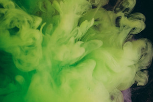 Paint mix fume drop explosion water dye cloud art