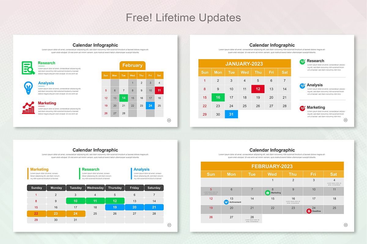 Calendar Infographic Keynote, a Templates & Theme by Mighty-Slide (Photo 3 of 9)