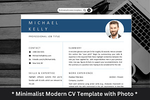 Professional Modern CV With Photo