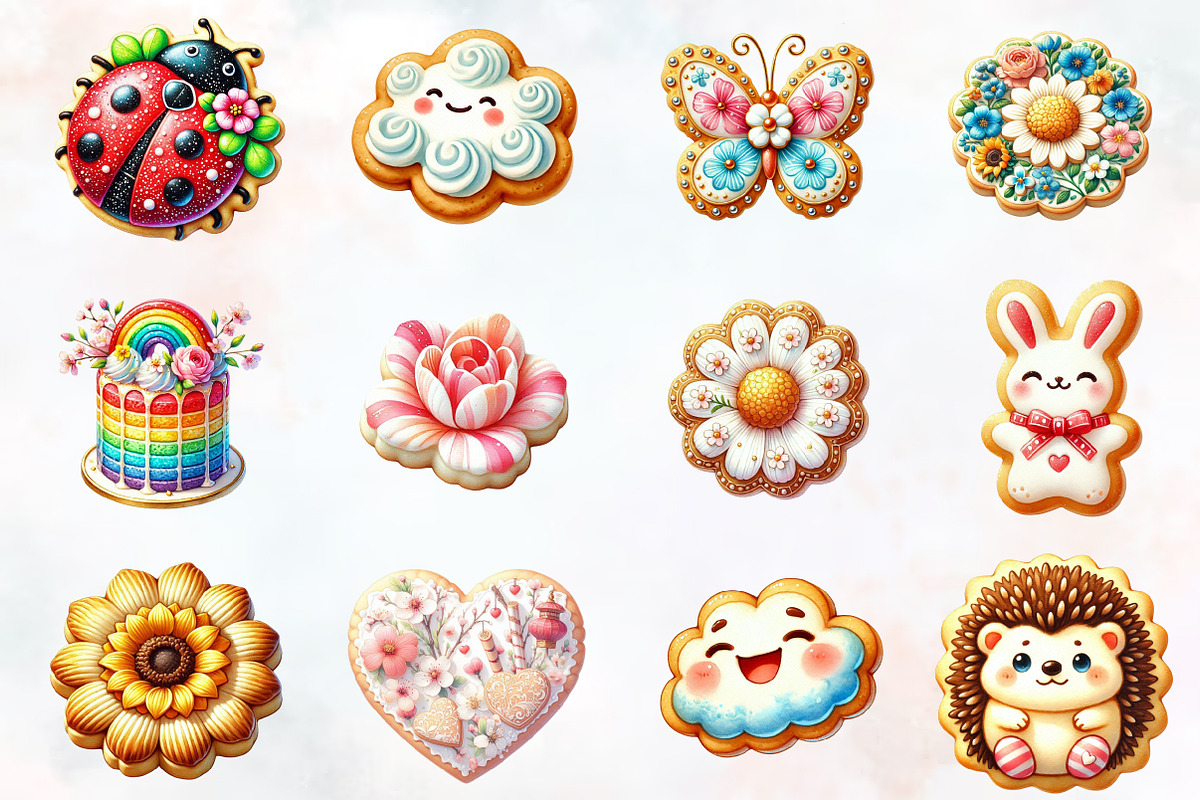 Spring biscuits sublimation png, an Illustration by RobertsArt (Photo 2 of 7)