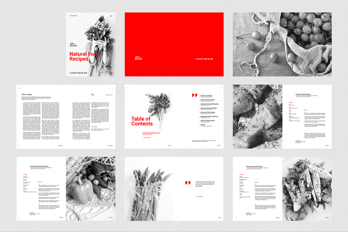 Natural Food Recipes, a Brochure Template by silukEight (Photo 13 of 14)