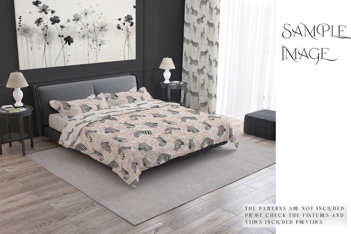 Bedding & Curtain Mockups, a Product Mockup by mock-ups (Photo 9 of 10)